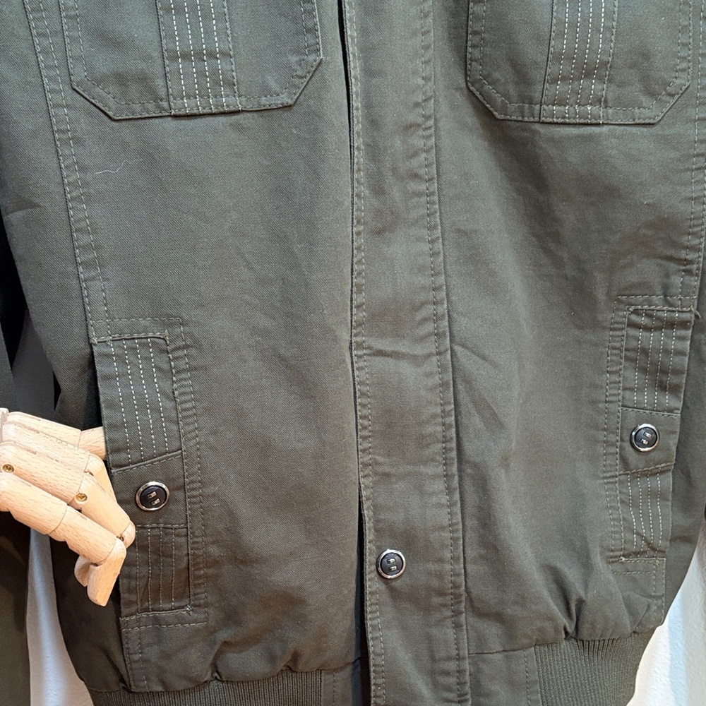 Men's Olive Green Jacket - Picture 6 of 17